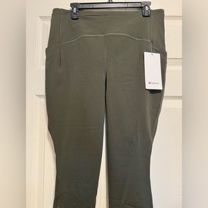 NWT Lululemon Swift Speed high rise tight 25” Dark olive size 14